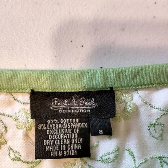 Peck & Peck Flowered Preppy Skirt - Picture 2 of 7